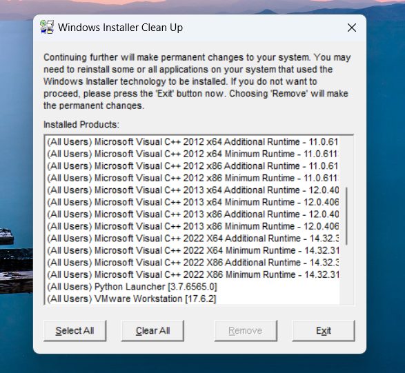 强制卸载工具Windows installer clean up插图1 强制卸载工具Windows installer clean up插图1